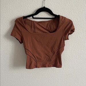 Lululemon Brown Crop Top